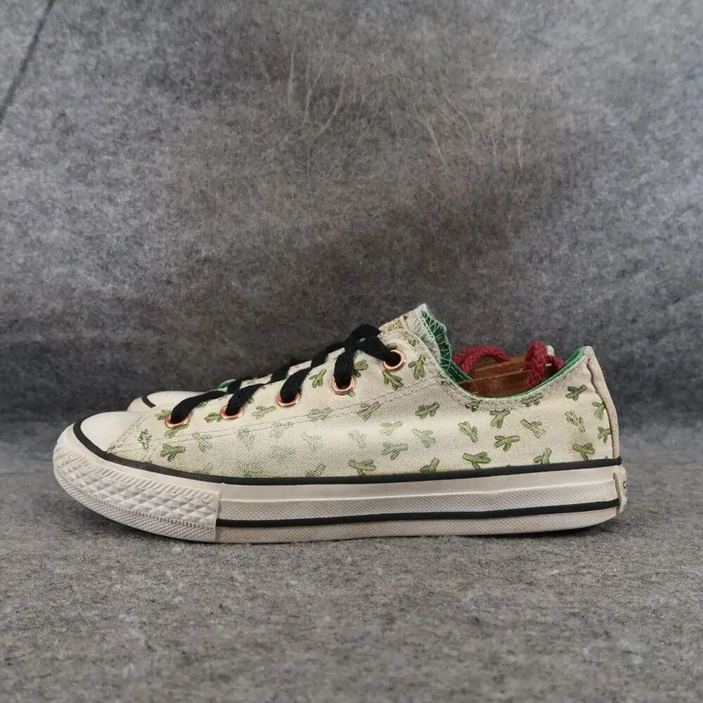 Converse Shoes Kids 2.5 Sneakers All Star Lace Up Cactus Print Low Active Casual
